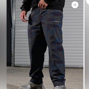 YoungLA Pants Men's Medium Gray Camo Ripstop Mesh Lined Athletic Off The Grid